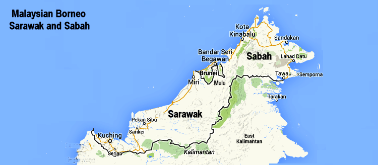 Sabah-Sarawak-Map